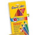 Sargent Art Sargent Art Inc. Sar227210 Easy Grip Triangle Colored Pencils Set Of 10 Pre-Sharpened SAR227210